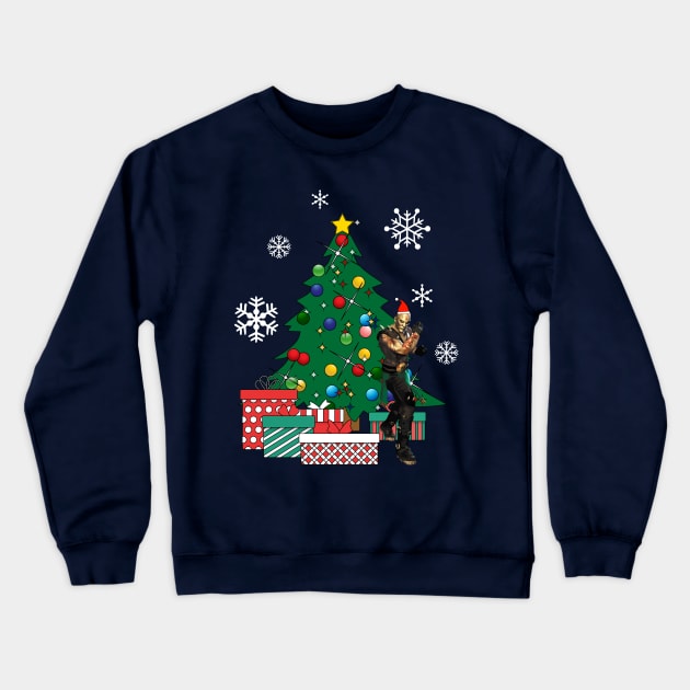 Quan Chi Around The Christmas Tree Mortal Kombat Crewneck Sweatshirt by Nova5